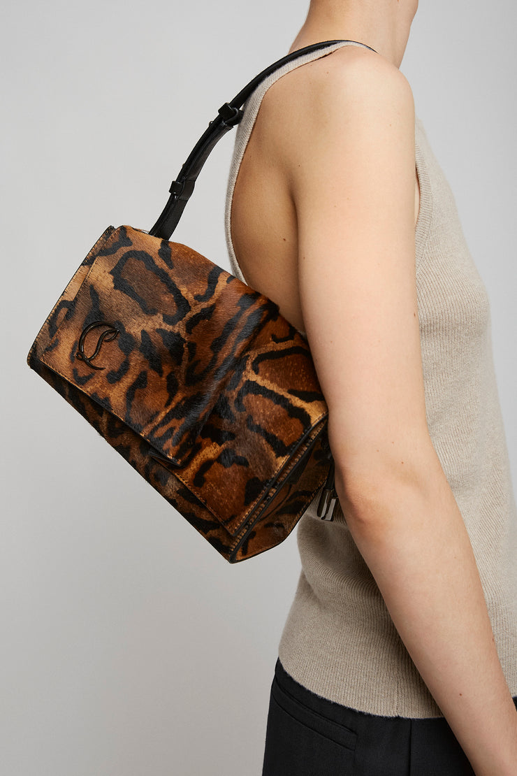 Baggy S leopard shoulder bag
