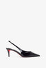 Miss Z 60 Black Patent Slingback Pumps