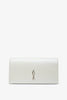 Bettina Ivory Leather Clutch