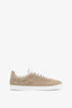 Town low-top beige suede sneakers