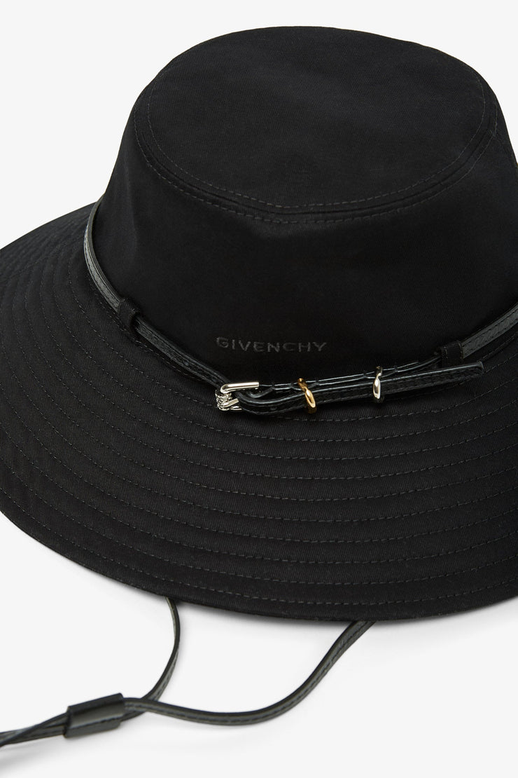 Plage black bucket hat