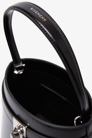 Shark lock black bucket bag