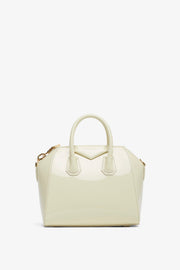 Antigona mini cream patent bag