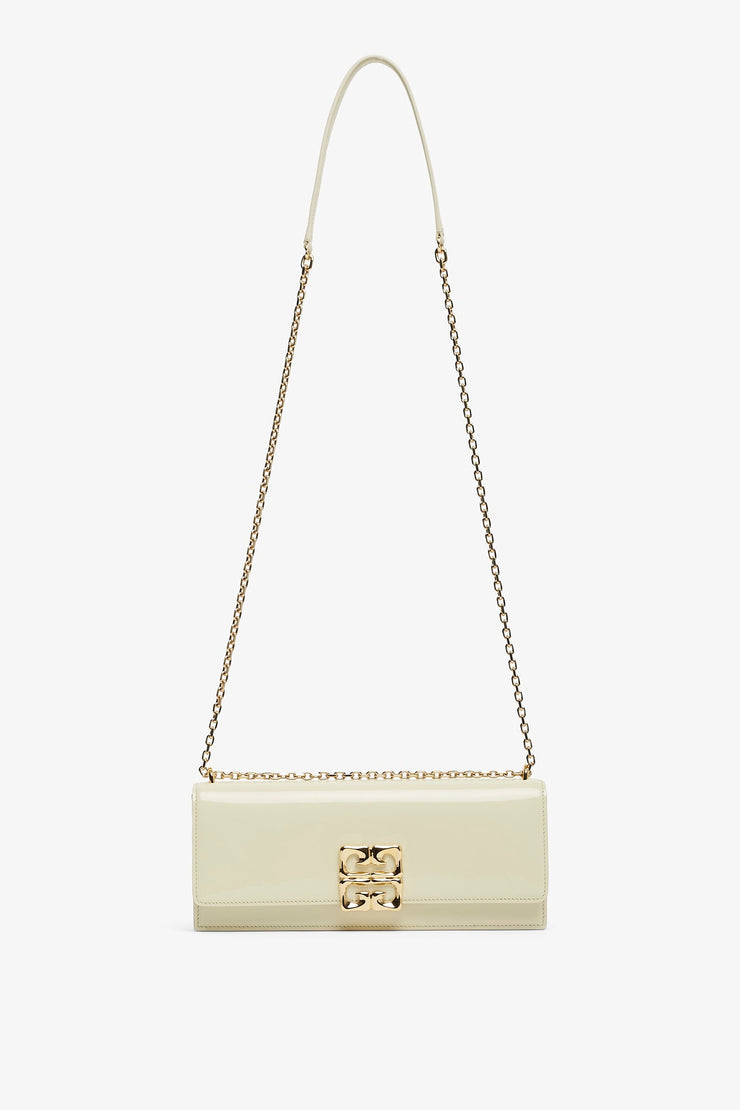 4G small chain cream clutch