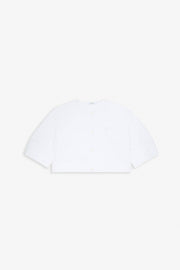 Short white cotton sleeves shirt