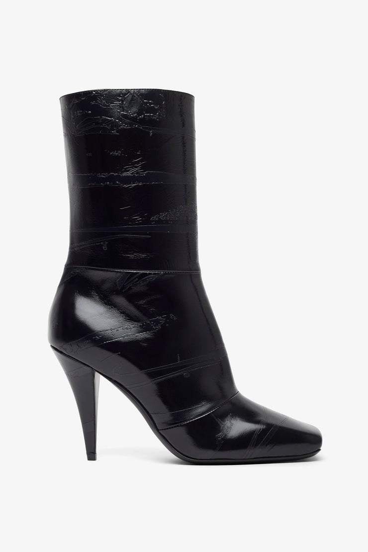 Black 95 zipped ankle boots