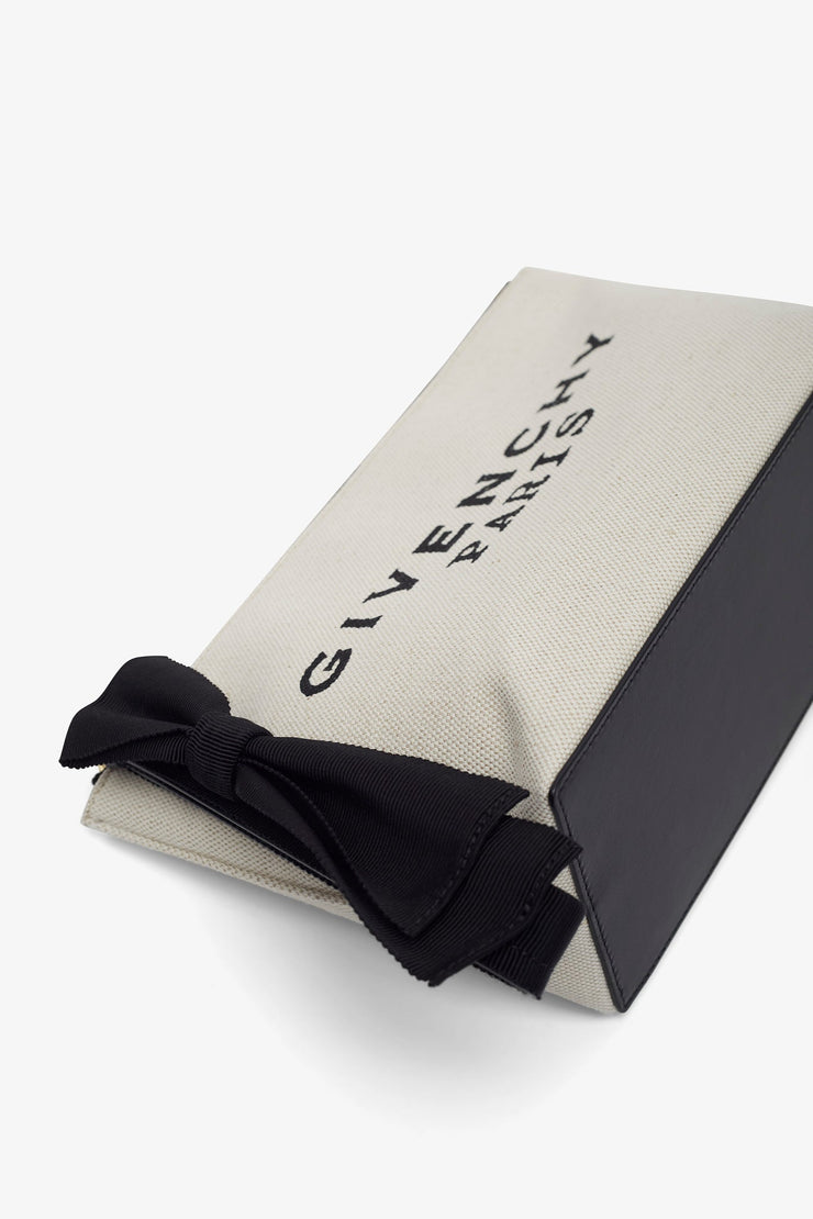 Givenchy small logo beige pouch