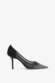 Love 85 black glitter pumps