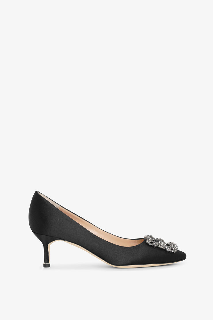 Hangisi 50 black satin pump