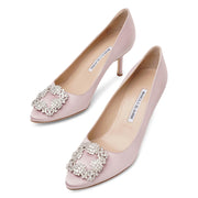 Hangisi 70 light pink satin pumps