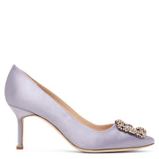 Hangisi 70 lilac satin pumps