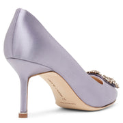 Hangisi 70 lilac satin pumps