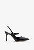 Didion 90 black patent slingbacks