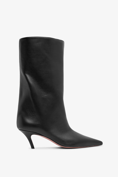 Fiona 60 black leather boots