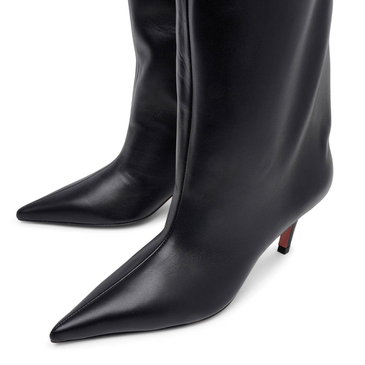 Fiona 60 black leather boots
