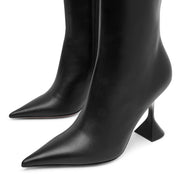 Giorgia 95 black leather boots