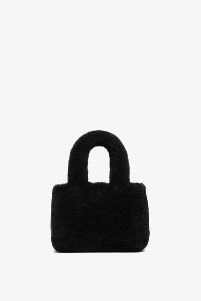 Amini Giuly black shearling bag