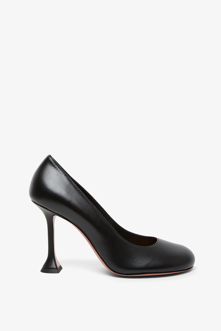 Iris 95 black leather pumps