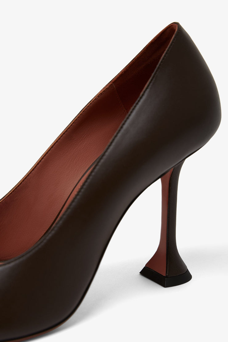 Iris 95 brown leather pumps