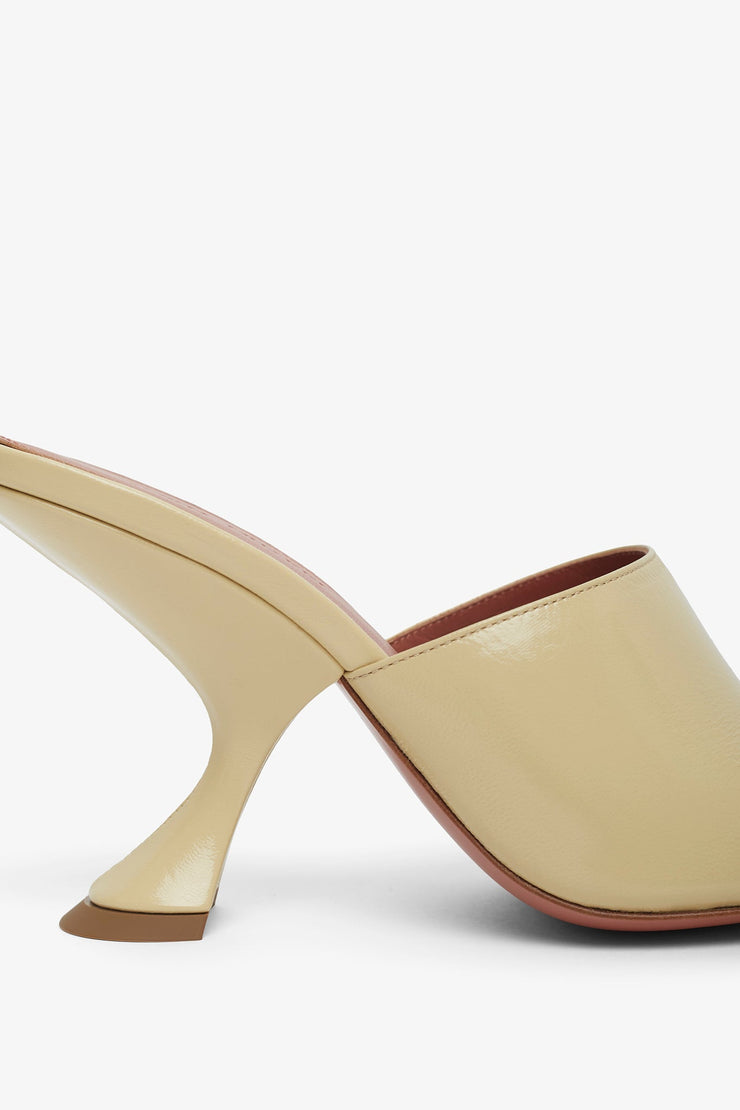 Tatlor 90 patent beige slippers