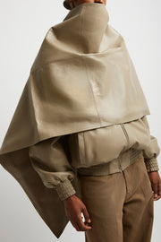 Jacket with attachable scarf