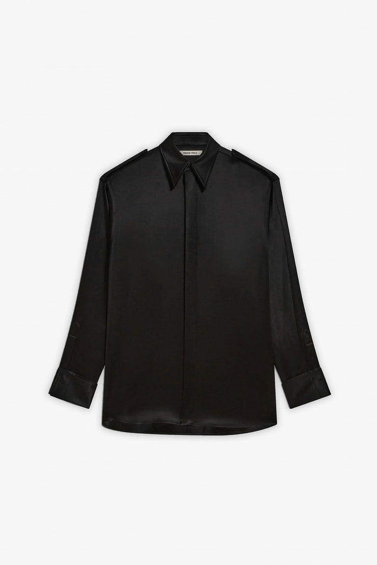 Liquid utility black shirt
