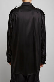 Liquid utility black shirt