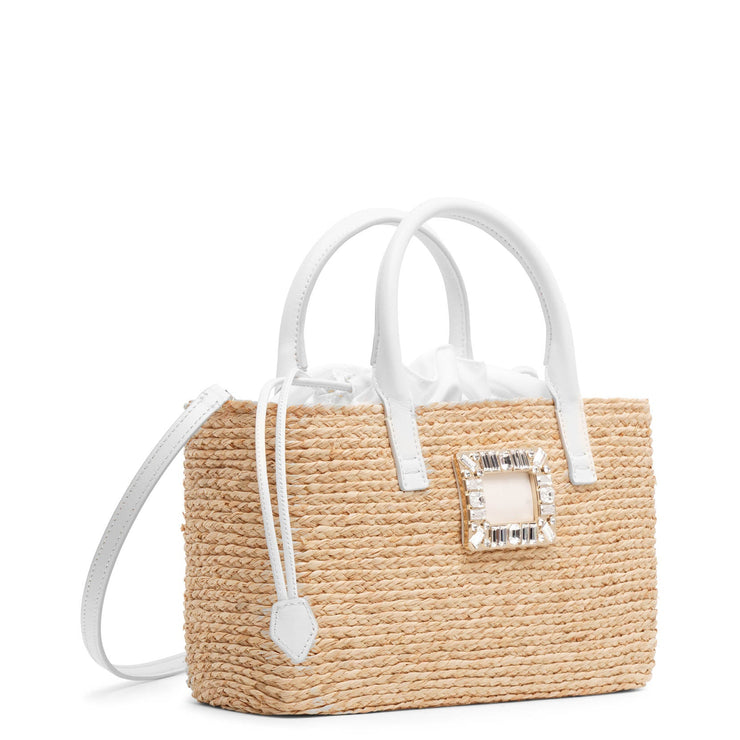 Viv Skate small raffia shopping bag