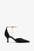 Dana 70 black leather pumps