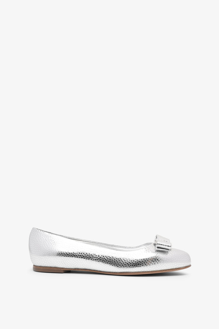 Varina silver ballerinas