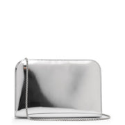 Diana silver mini clutch