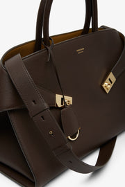 Hug medium dark brown bag