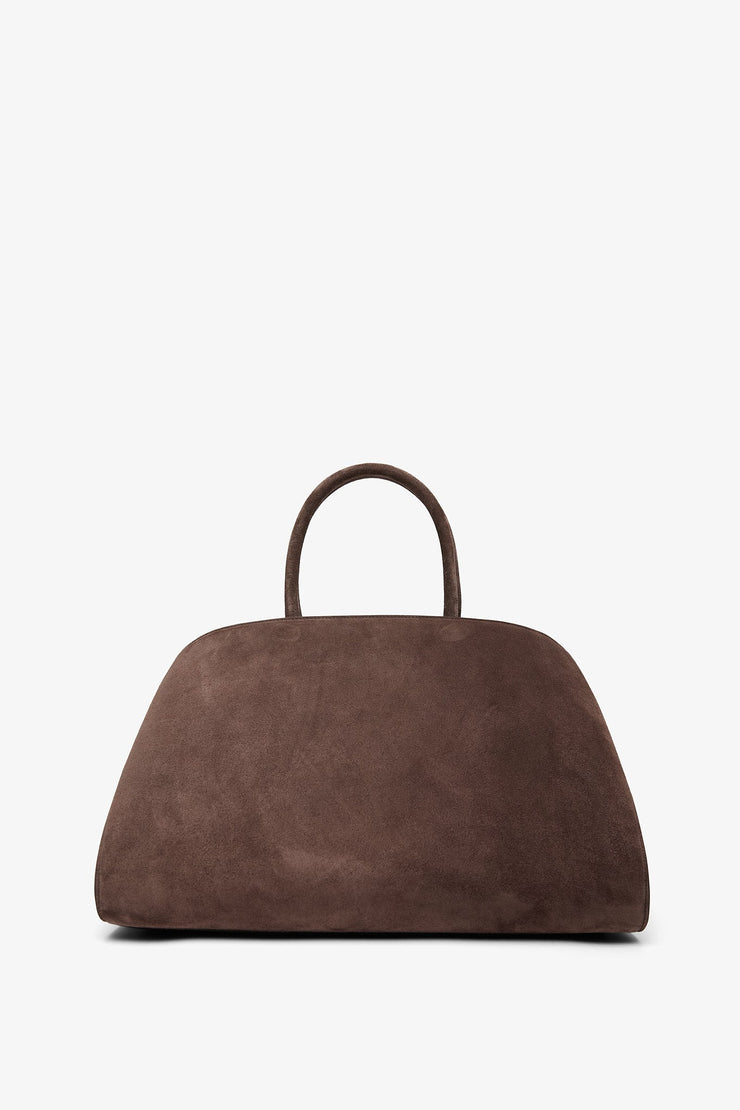 Hug medium dark brown top handle bag