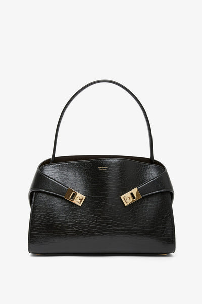 Hug M black bicolor shoulder bag