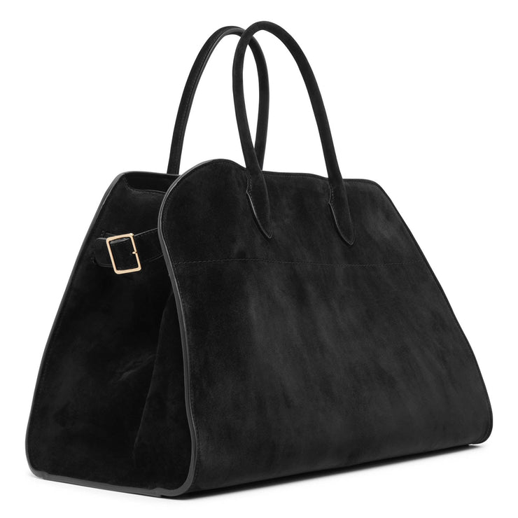Soft Margaux 15 black suede bag