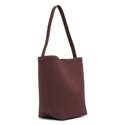 Medium N/S park brown leather tote bag