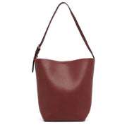 Medium N/S park brown leather tote bag