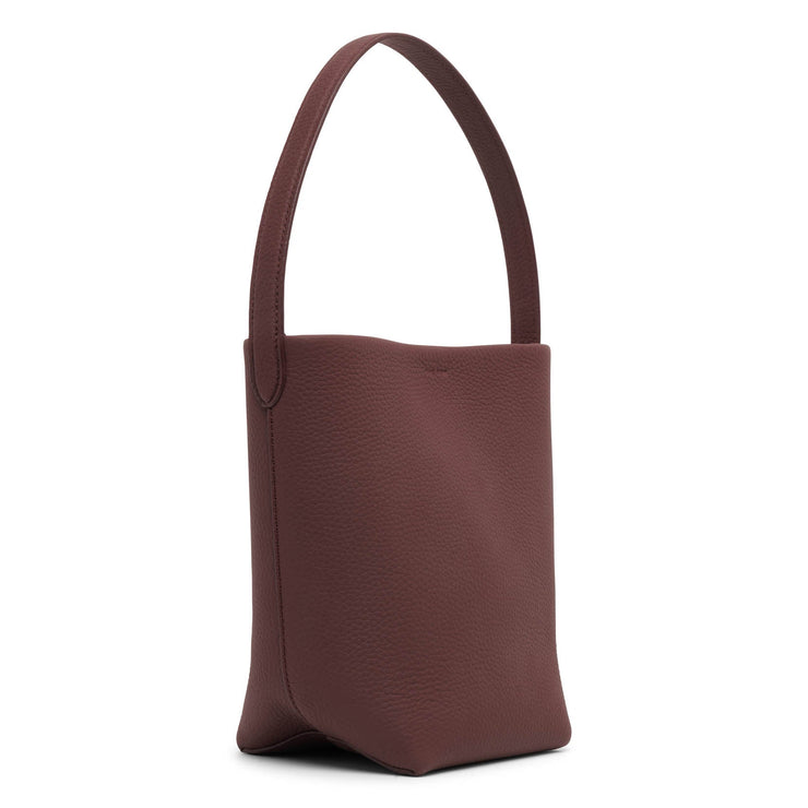 Small N/S park brown leather tote bag