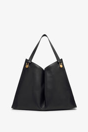 Alexia black leather top handle bag