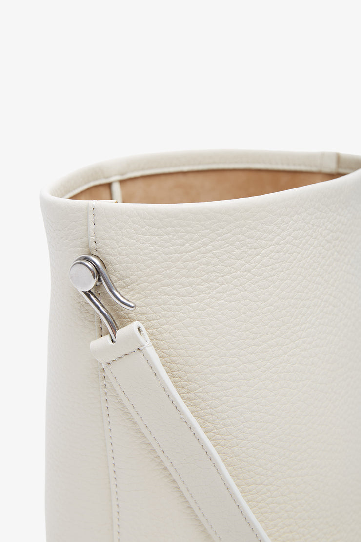 Small NS hook ivory tote bag