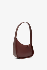 Half Moon burgundy leather bag