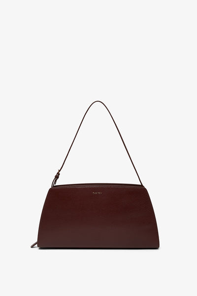 Dalia baguette burgundy leather bag