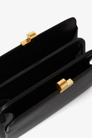 Amazon black shiny leather clutch