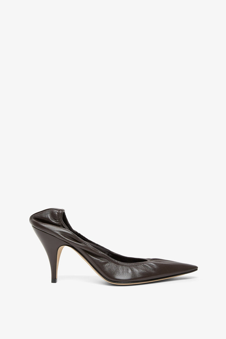 Uxor brown patent pumps