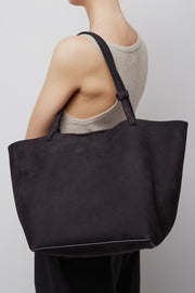 Park tote three black nubuck bag