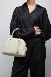 India 10.00 white top handle bag