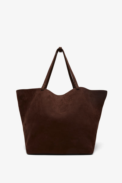 XL park tote dark brown nubuck bag