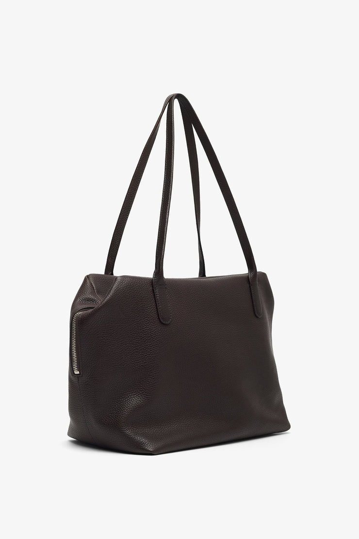Henri brown matt leather bag