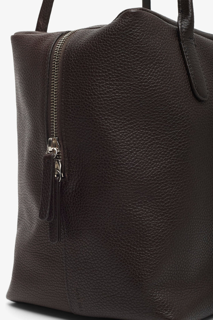 Henri brown matt leather bag