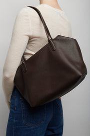 Henri brown matt leather bag